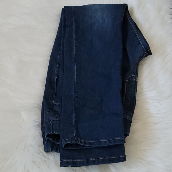 Cato dark wash factory distressed jeggings - Picture 5 of 13